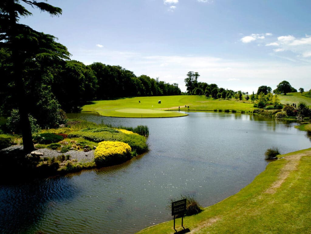 Green on the lake at Fota Island Resort, Co Cork TI72CDV