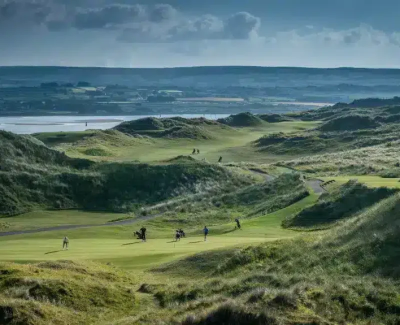 Portstewart GC aerial - Ireland Walk Hike Bike