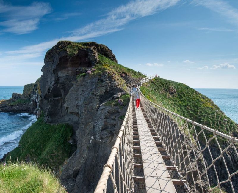 ireland carrick a rede rope bridge