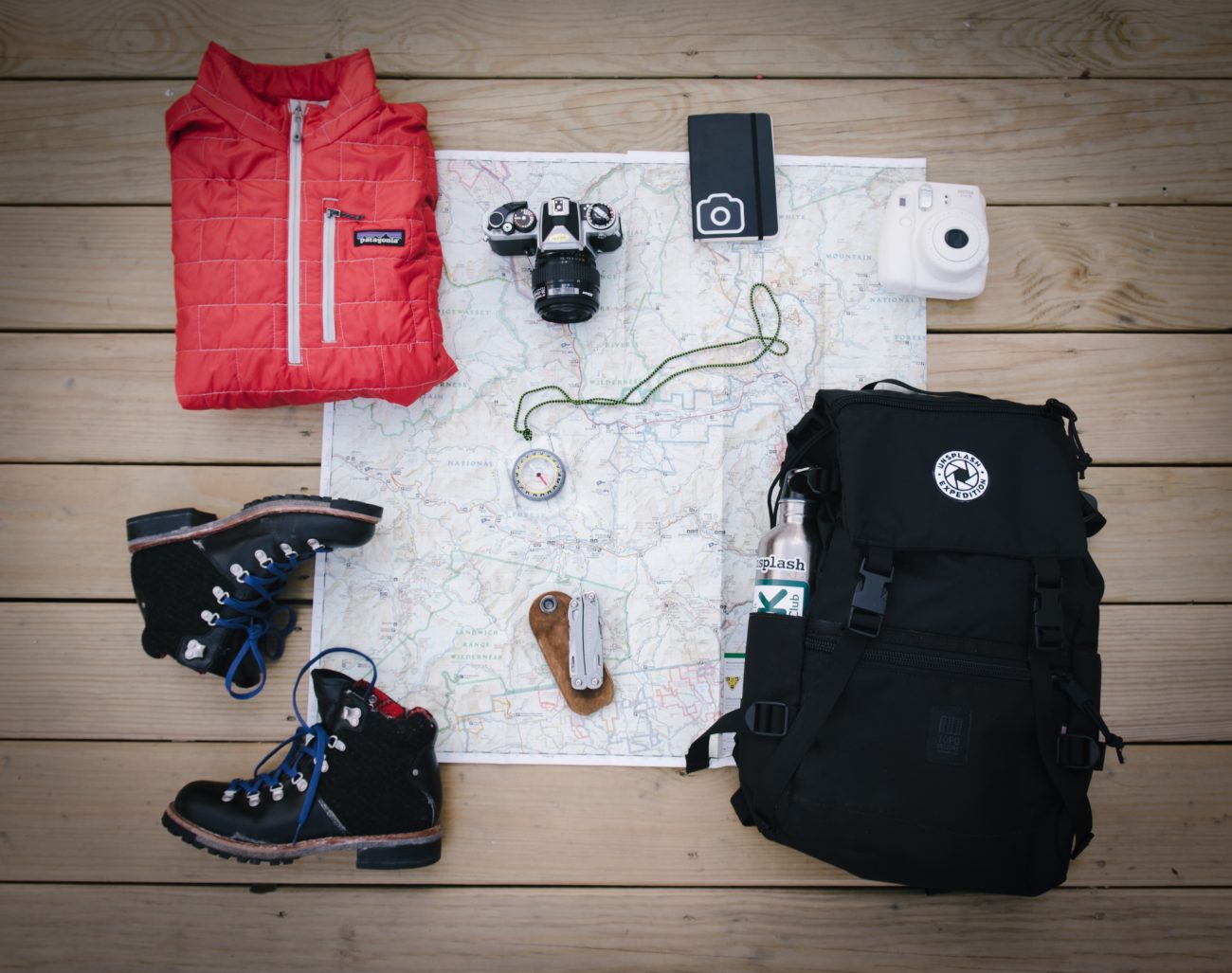 Hiking pack contents