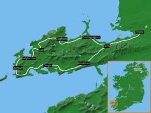 Dingle Way Map - Ireland Walk Hike Bike