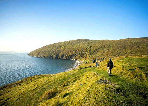 Achill Island Walker Ireland Walk Hike Bike