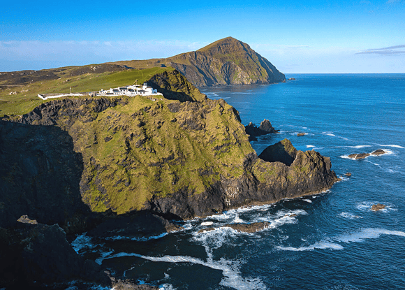 Clare Island cliffs Ireland Walk Hike Bike