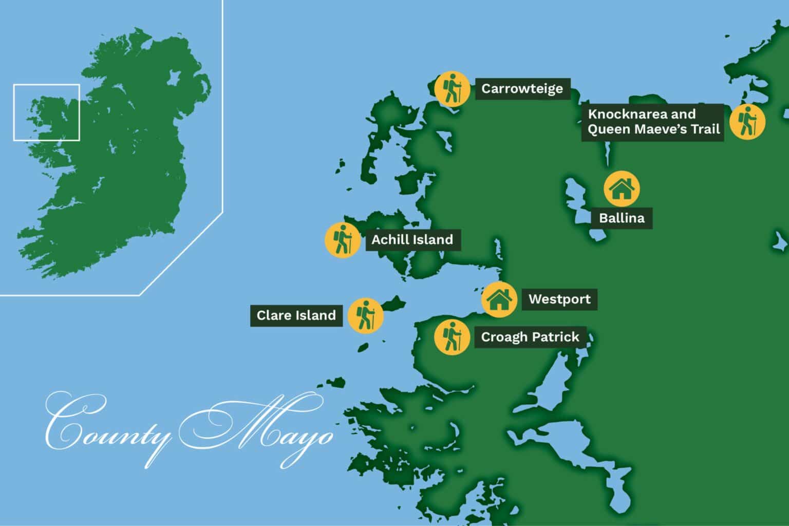Wild Atlantic Way Guided Hike Tour Map